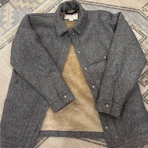 Never worn Filson Men’s Gray Wool Lined Jacket